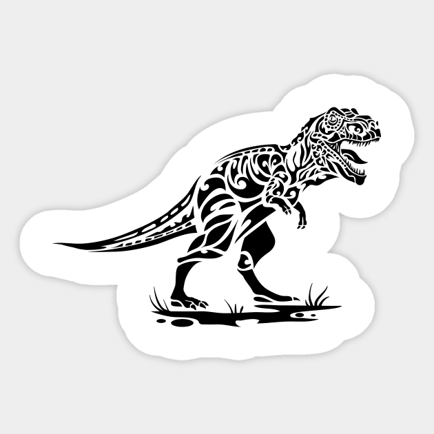 Tyrannosaur Sticker by Kopirin